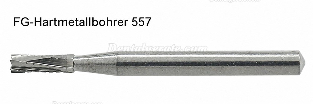 10 St&uuml;ck FG 556 557 558# FG-Schaft FG-Schaft Hartmetallbohrer Zahnmedizin Gerader Fissurenkopf Zahnbohrer